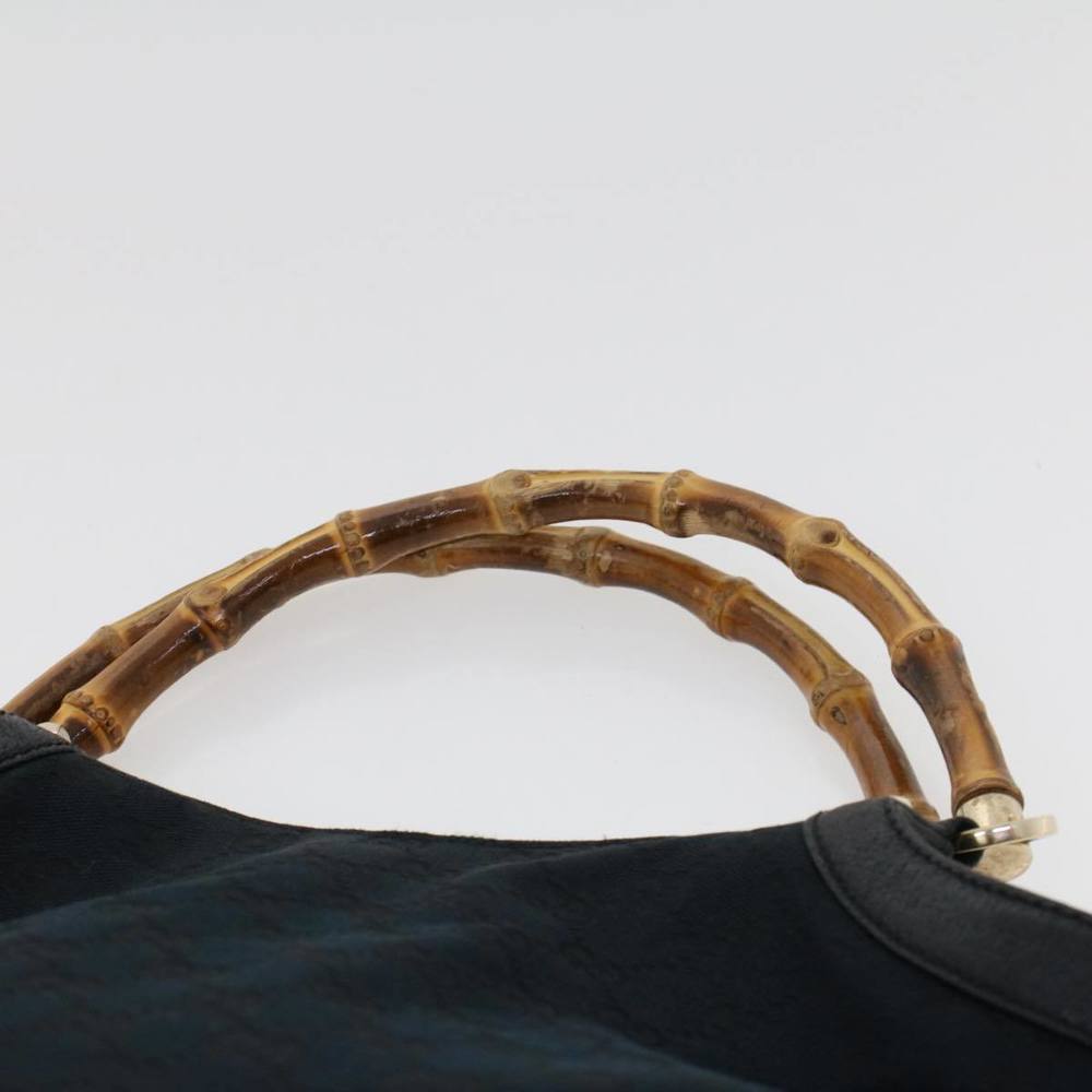 GUCCI GG Canvas Bamboo Hand Bag Black 137394 Auth 43264 - Picture 8 of 16